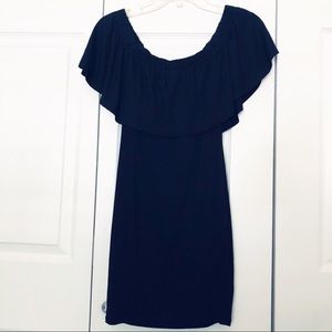 Tobi Black Off The Shoulder Dress